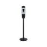 Dispensador para gel y jabon q-connect automatico sensor y soporte metalico 152 cm alto 13x11,5x27 cm 1000 ml blanco