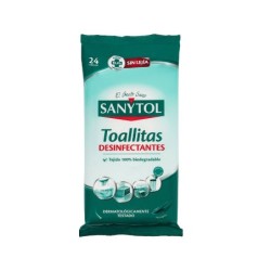 Toallita desinfectante sanytol biodegradable paquete de 30 unidades