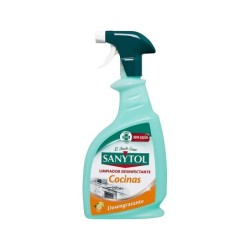 Limpiador desinfectante sanytol para cocinas con pistola pulverizadora bote de 750 ml