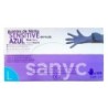 Guantes de nitrilo desechable sensitive sin polvo talla l grande color azul caja de 100 unidades