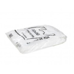 Bolsa camiseta reciclada 70% blanca 50 mc 48x60 cm apta legislacion de bolsas 2021