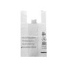 Bolsa camiseta reciclada 70% blanca 50 mc 30x40 cm apta legislacion de bolsas 2021