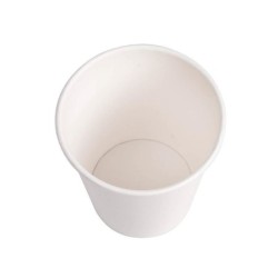 Vaso de carton biodegradable blanco 360 cc paquete de 40 unidades