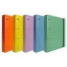 Carpeta con recambio liderpapel a4 cuadro 5mm 100 hojas 80g polipropileno 4 anillas mixtas 25mm lavanda