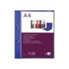 Carpeta liderpapel canguro 2 anillas 40 mm mixtas polipropileno din a4 azul translicudo