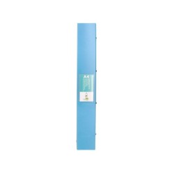 Carpeta liderpapel 4 anillas mixtas 40 mm polipropileno din a4 celeste opaco