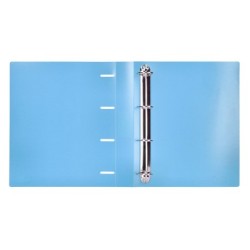 Carpeta liderpapel 4 anillas mixtas 40 mm polipropileno din a4 celeste opaco
