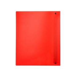 Carpeta liderpapel 4 anillas mixtas 40 mm polipropileno din a4 rojo translucido
