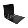 Carpeta liderpapel 4 anillas 40 mm mixtas polipropileno din a4 negro opaco