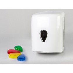 Dispensador papel secamanos dahi mecha abs color blanco 321x207x220 mm