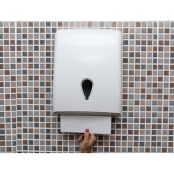 Dispensador toallitas secamanos dahi abs color blanco 370x277x130 mm