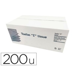 Toalla de papel secamanos dahi z ecopasta 2 capas caja con 20 paquetes de 200 unidades