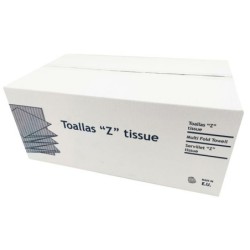 Toalla de papel secamanos dahi z ecopasta 2 capas caja con 20 paquetes de 200 unidades
