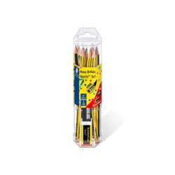 Lapices de grafito staedtler noris n.2 hb blister promocional 120 aniversario de12 uds  afilalapiz  goma