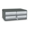 Fichero cajones de sobremesa cep moov up reciclado 80% con cerradura reciclado 80% 3 cajones color gris