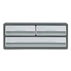 Fichero cajones de sobremesa cep moov up reciclado 80% 3 cajones color gris 275x369x146 mm