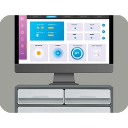 Fichero cajones de sobremesa cep moov up reciclado 80% 3 cajones color gris 275x369x146 mm