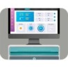 Fichero cajones de sobremesa cep moov up reciclado 80% con cerradura 2 cajones color azul/gris 275x369x146 mm