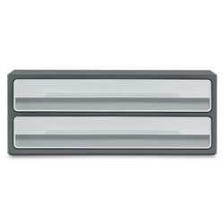 Fichero cajones de sobremesa cep moov up reciclado 80% 2 cajones color gris 275x369x146 mm