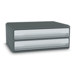 Fichero cajones de sobremesa cep moov up reciclado 80% 2 cajones color gris 275x369x146 mm