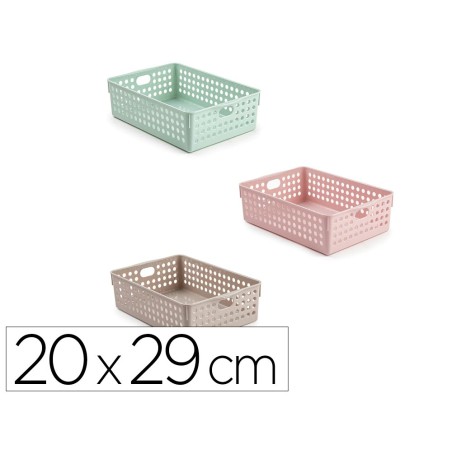 Cesta ordenacion plastiforte atlas nº 3 200x290 mm colores surtidos