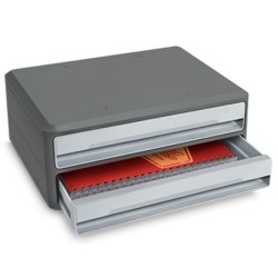 Fichero cajones de sobremesa cep moov up reciclado 80% 2 cajones color gris 275x369x146 mm