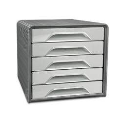 Fichero cajones de sobremesa cep smoove 5 cajones color gris 288x360x270 mm
