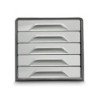 Fichero cajones de sobremesa cep smoove 5 cajones color gris 288x360x270 mm