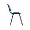Silla rocada confidente estructura metalica respaldo y asiento en polimero color azul