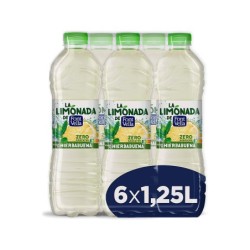 Agua mineral natural font vella limonada zero con zumo de limon botella 1,25 l