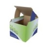Contenedor papelera reciclaje fellowes sobremesa carton 100% reciclado montaje manual entrada frontal y tapa