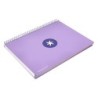 Cuaderno espiral a4 micro antartik tapa forrada 120h 90 gr horizontal 5 bandas 4 taladros color lavanda