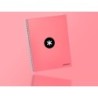 Cuaderno espiral a4 micro antartik tapa forrada 120h 90 gr horizontal 5 bandas 4 taladros color coral