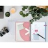 Cuaderno espiral a4 micro antartik tapa forrada 120h 90 gr horizontal 5 bandas 4 taladros color coral