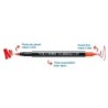 Rotulador lyra aqua brush acuarelable doble punta y pincel tonos primarios blister de 6 unidades