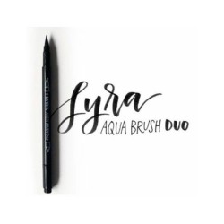 Rotulador lyra aqua brush acuarelable doble punta y pincel tonos grises blister de 6 unidades surtidas
