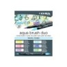 Rotulador lyra aqua brush acuarelable doble punta y pincel tonos pastel blister de 6 unidades surtidas