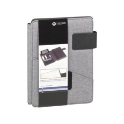 Carpeta portafolios carchivo venture din a5 con cuaderno y soporte smartphone color gris