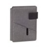 Carpeta portafolios carchivo venture din a5 con cuaderno y soporte smartphone color gris