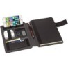 Carpeta portafolios carchivo venture din a5 con cuaderno y soporte smartphone color gris