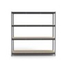 Estanteria metalica ar stocker 200x200x70 cm 4 estantes 450 kg por estante bandeja de madera sin tornillos