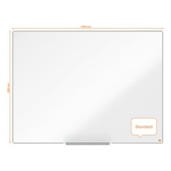 Pizarra blanca nobo nano clean ip pro lacada magnetica 1200x900 mm