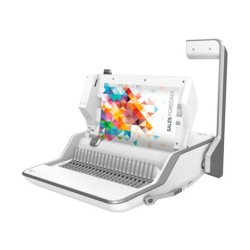 Encuadernadora para canutillo fellowes lyra 3 en 1 perfora hasta 20h a4 encuaderna 300h grapa 30h taladra 2 y 4