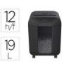 Destructora de documentos fellowes lx-85 capacidad de corte 12 hojas p4 destruye grapas clips y tarjetas