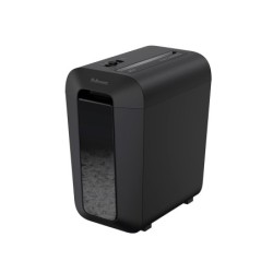 Destructora de documentos fellowes lx-65 capacidad de corte 10 hojas p4 destruye grapas clips y tarjetas