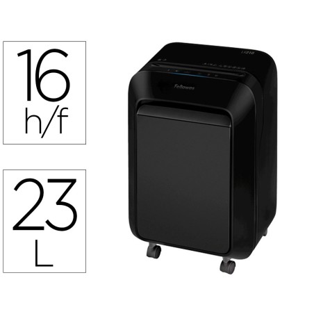 Destructora de documentos fellowes lx-210 capacidad de corte 16 h seguridad p4 destruye grapas clips y