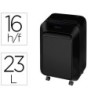 Destructora de documentos fellowes lx-210 capacidad de corte 16 h seguridad p4 destruye grapas clips y