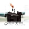 Destructora de documentos fellowes 10m capacidad de corte 10 h seguridad p5 destruye grapas y tarjetas de