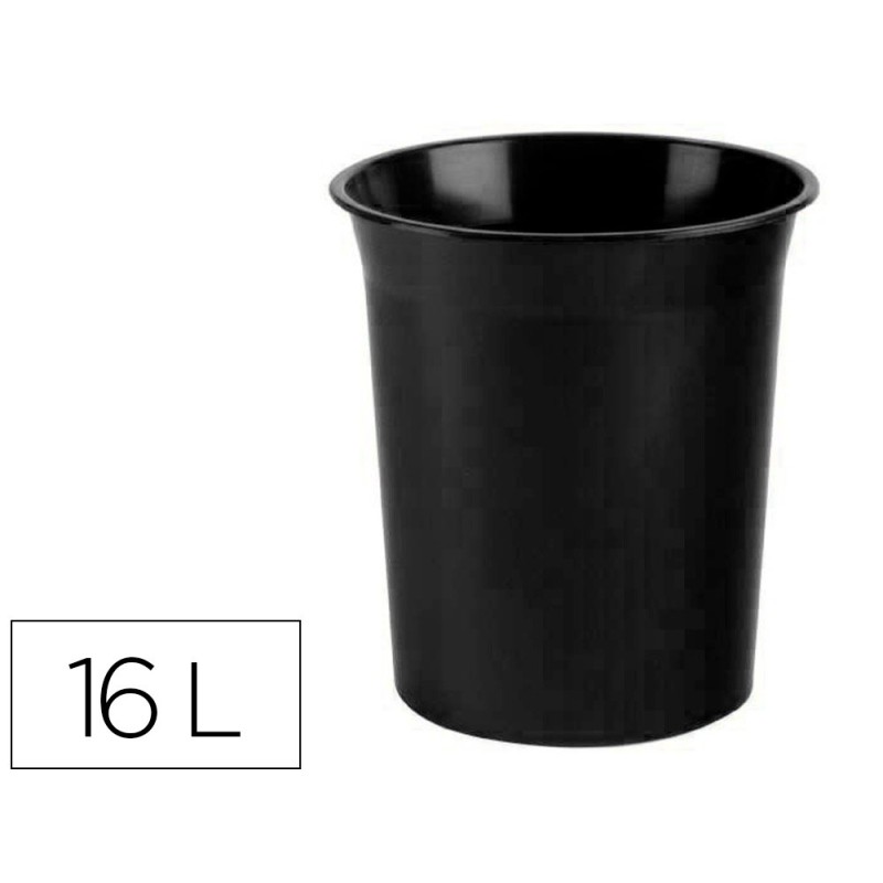 Papelera plastico archivo 2000 antimicrobiana sanitized plastico negro 18 litros 290x310 mm Papelera plastico archivo 2000 antimicrobiana sanitized plastico negro 18 litros 290x310 mm