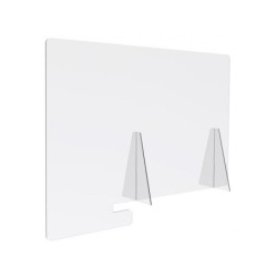 Pantalla de proteccion archivo 2000 sobremesa metacrilato transparente 1000x750 mm